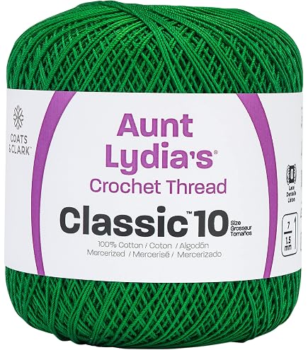 Amazon.com: Aunt Lydia Classic Myrtle Green Crochet - 3 Pack of